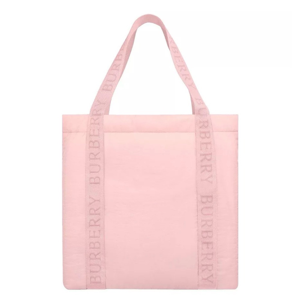 Burberry Pink Logo Strap Tote